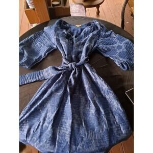Women's Puff Sleeve Belted Midi Dress Future Collective with Jenny K. Lopez XS